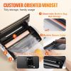 VEVOR Vacuum Sealer Machine, 80Kpa 130W Powerful, Multifunctional for Dry and Moist Food Storage, Automatic and Manual Air Sealing System with Built-i