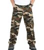 Men's Casual Military Pants Camo Cargo Work Pants Trousers